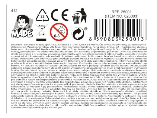 Vlasové studio, s bateriemi, 36 x 7 x 26cm