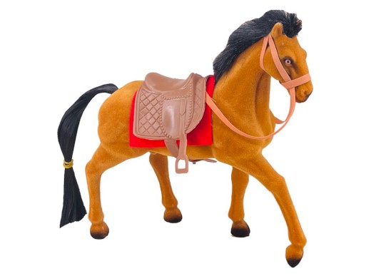 15690 - Kůň se sedlem, 21 x 20 x 7 cm