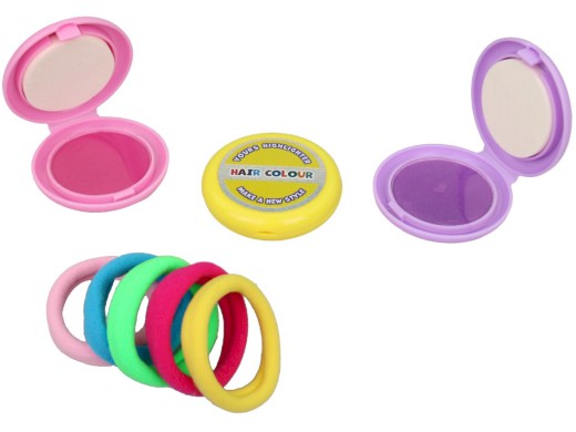 20790 - Vlasové studio, set s barvami na vlasy, gumičkami a doplňky, 26,5 x 3 x 20 cm