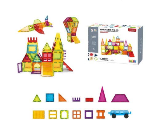 Magnetická stavebnice, 31,5 x 23,5 x 5,5cm
