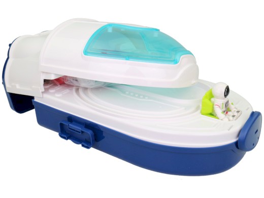 20422 - Vesmírná raketa, stolek s příslušensvím, na baterie, 45,5 x 24 x 52,5 cm