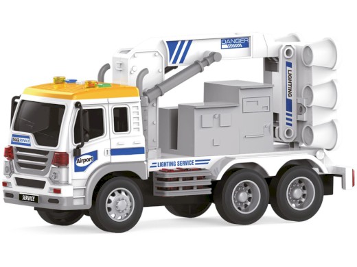 20625 - Auto letištní služby, vysunovací navigační světlo, na baterie, světlo a zvuk, 26 cm