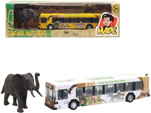 Autobus safari a zvířátko