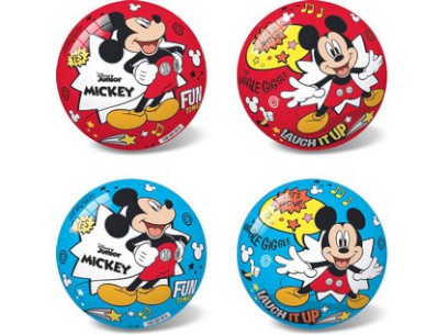 13381 - Míč Disney Mickey červený, modrý, 14 cm