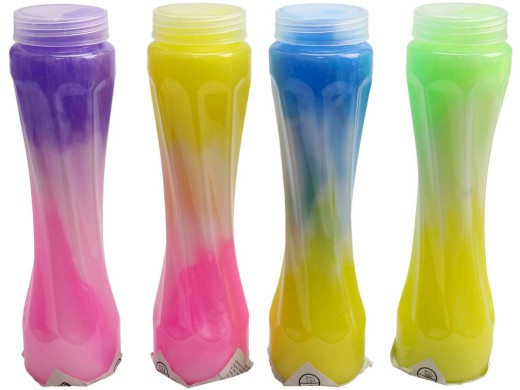 18888 - Láhev putty - dvoubarevná,  mix barev, 16 x 4 cm