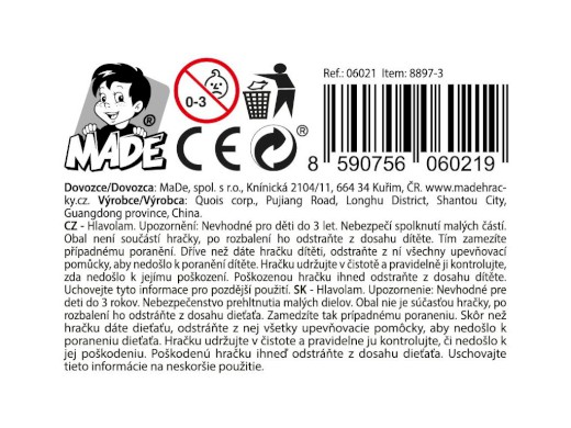 06021 - Kostka magická, 6cm