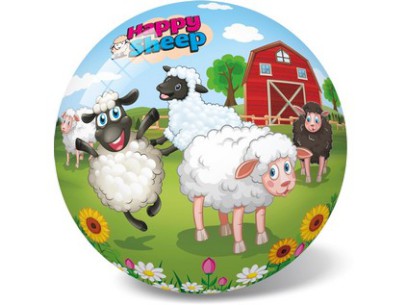 13426 - Míč - veselá ovečka, 14 cm