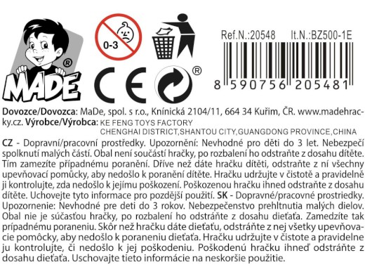 Auta stavební 6 druhů, 8,3 x 3,2 x 4,1 cm