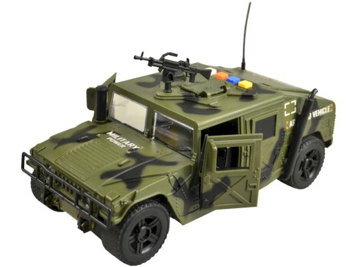 MaDe Vojenské auto se světlem a českým hlasem 24cm