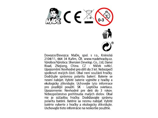 83816 - Míček masážní se světlem