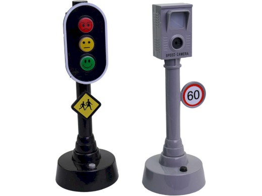 15753 - Semafor a radar, se světlem a zvukem,  15,5 cm