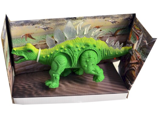 00058 - Dinosaurus na baterie, světlo, realistický zvuk, pohyb dopředu, 11 x 22 x 6 cm
