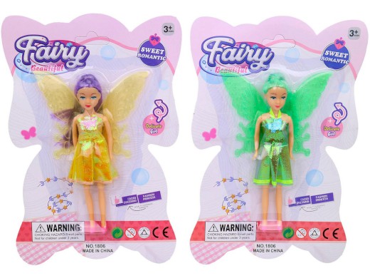 16820 - Panenka víla, 4 barvy, 15,5 cm