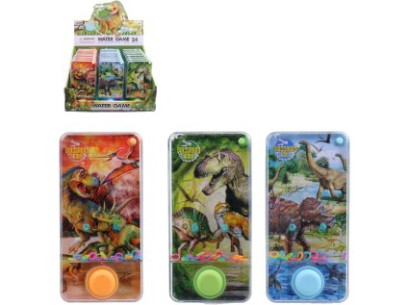 Vodní hra Jurský park, 14 x 7 x 2 cm, 24 ks v display boxu