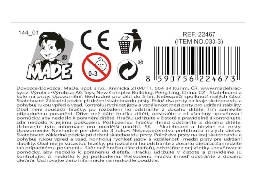 Skateboard na prst s kolem