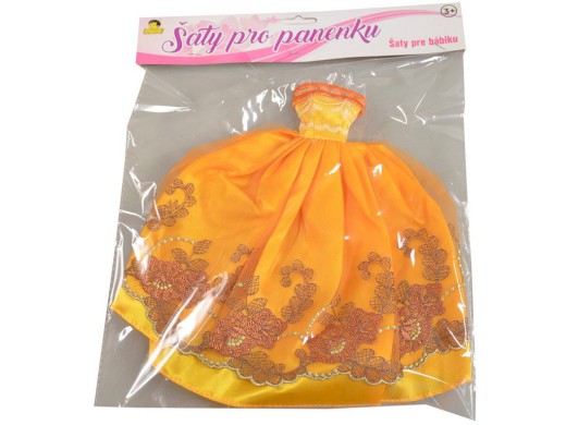 59728 - Šaty plesové pro panenku, 21 druhů - mix, 26 cm