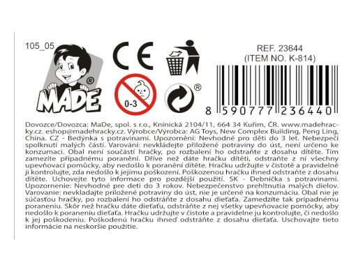 Bedýnka s potravinami