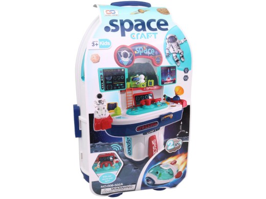 20422 - Vesmírná raketa, stolek s příslušensvím, na baterie, 45,5 x 24 x 52,5 cm