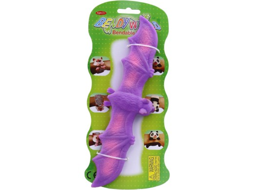 Náramek netopýr barevný na kartě, 25 cm