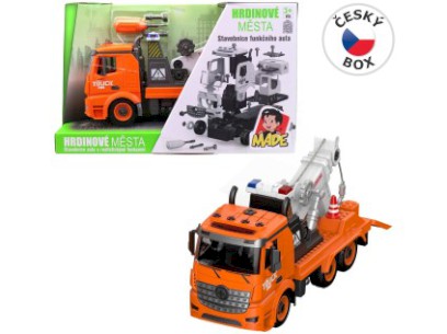 Auto jeřáb, světlo a zvuk, na baterie, 30 cm