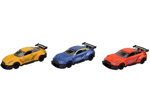 14241 - Auto závodní kovové, zpětný chod, 11,5 x 5 x 3,5 cm