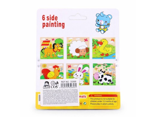 Obrázkové dřevěné kostky