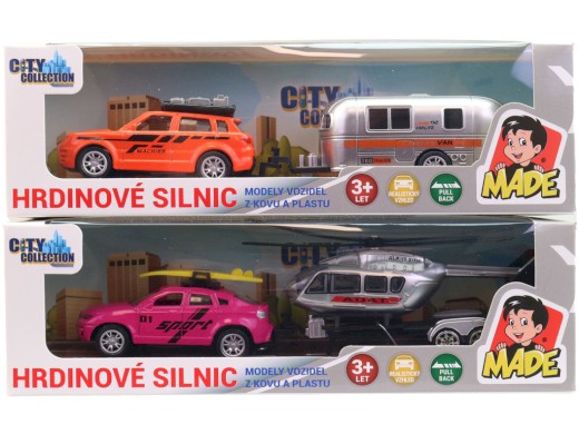 Auto s přívěsem, 19 cm