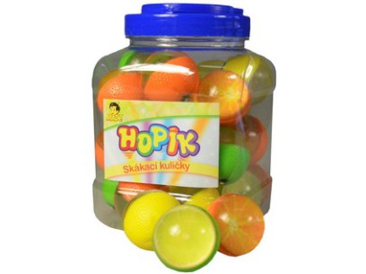 02565 - Hopskulka pomeranč, citron, limeta, 4cm, 26 ks v boxu