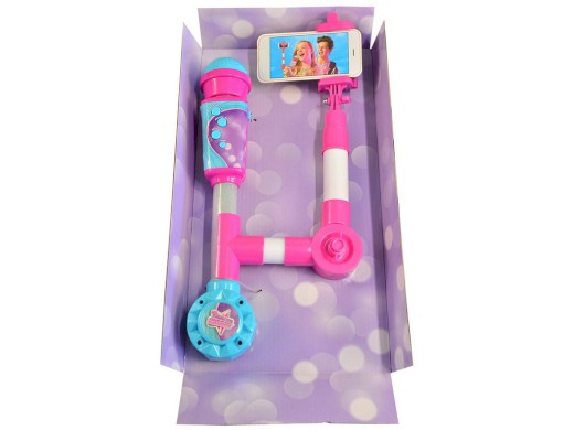 11687 - Mikrofon na baterie se selfie tyčkou s možností připojení externího audiozařízení