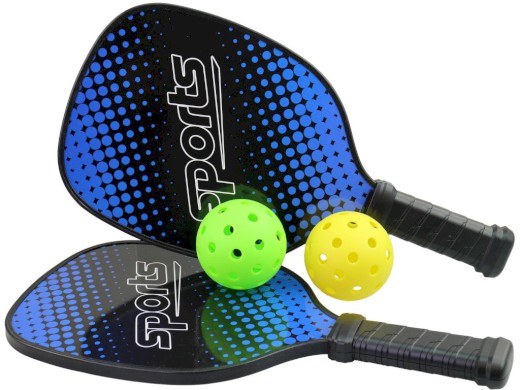 Pálky s míčky v pouzdře