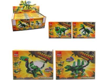 Kostky dinosaurus, 8 ks v display boxu