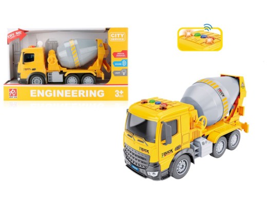 14446 - Auto domíchávač na setrvačník, na baterie, se světlem a zvukem, 25 x 8 x14 cm