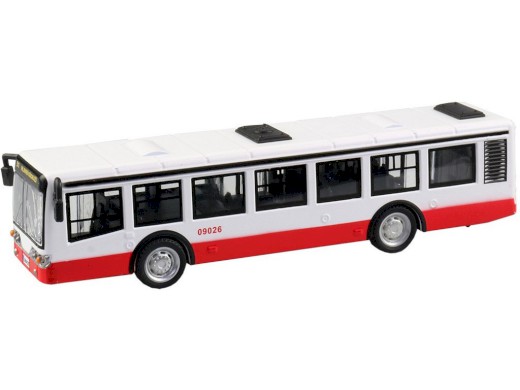 10646 - Autobus kovový na zpětný chod, 16cm