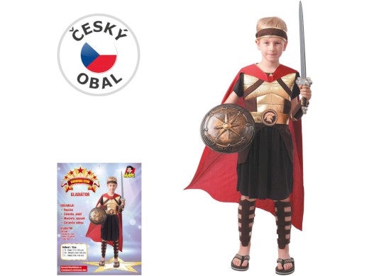 09531 - Šaty na karneval - gladiátor, 110 - 120 cm
