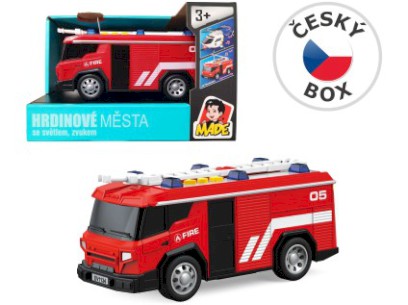 88319-25233 Auto hasiči, 1:24 s bateriemi