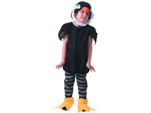 09729 - Šaty na karneval - tučňák, 80 -92 cm