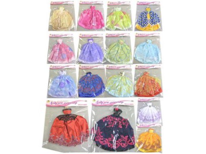 59728 - Šaty plesové pro panenku, 21 druhů - mix, 26 cm