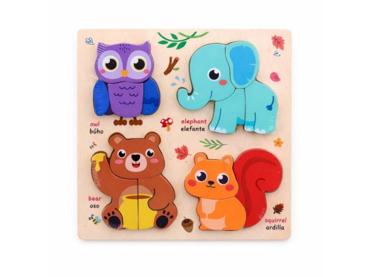 Puzzle zvířátka, 18 x 18 cm