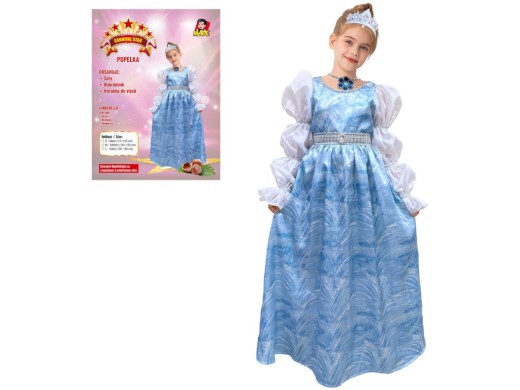 Šaty na karneval - Popelka, 120-130 cm