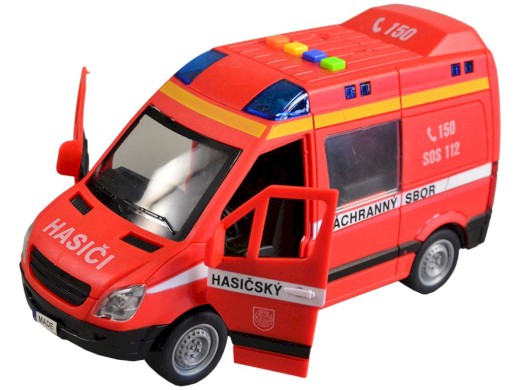 MaDe Hašičská dodávka na setrvačník se zvukem
