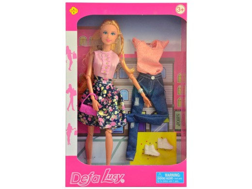 00837 - Panenka s oblečením a doplňky, 30cm