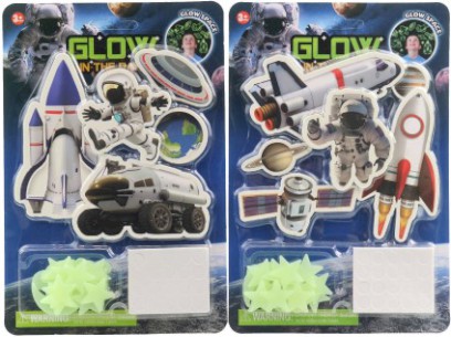 Svítící vesmírný program na kartě