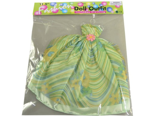 59728 - Šaty plesové pro panenku, 21 druhů - mix, 26 cm