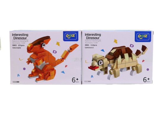 Kostky dinosaurus, 8 ks v display boxu