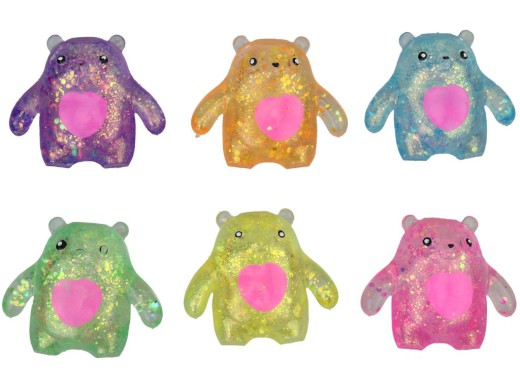 Medvídek v sáčku s srdíčkem, 8cm, 12 ks v boxu