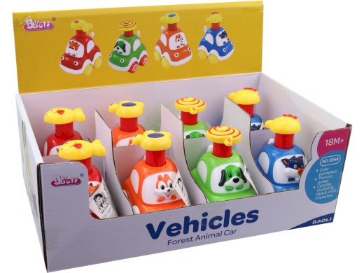 Autíčka 8 kusů v display boxu, 8 cm