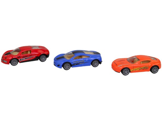 13827 - Auto kovové, zpětný chod, 9 x 4,5 x 3 cm