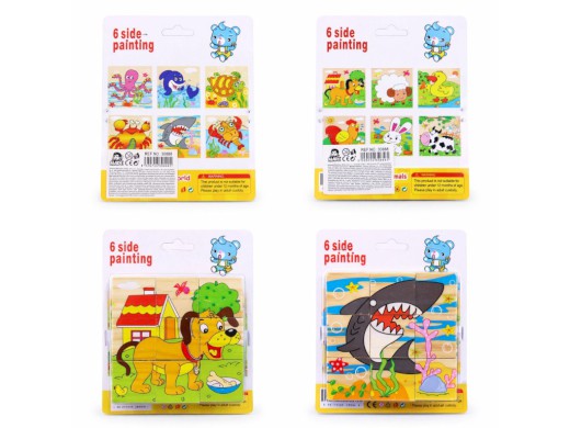 Obrázkové dřevěné kostky