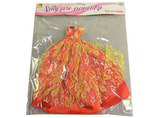 59728 - Šaty plesové pro panenku, 21 druhů - mix, 26 cm