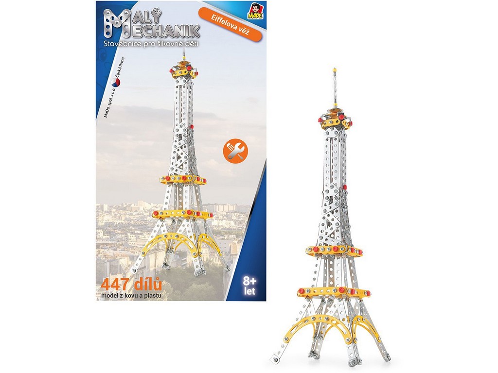 90788 - MaDe Malý Mechanik Věž Eiffelova, 447 dílků